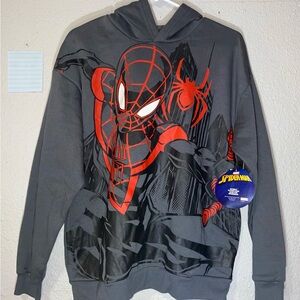 Marvel Spider-Man Hoodie - Charcoal and Scarlet